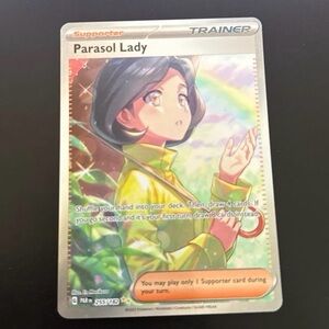 Parasol lady trainer 255/182 SV04 full art HoloFoil special illustration Rare